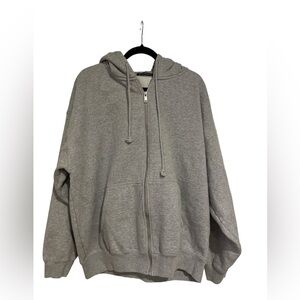 Brandy Melville Gray Zip Up OS